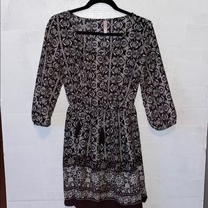 Black Patterned Dress